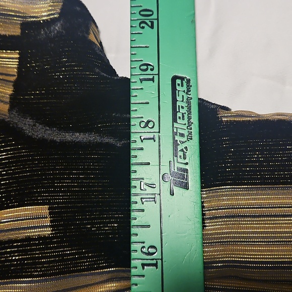 NWT Donna Karan Velvet Burnout Sheath Dress: Black & Gold: Size- 8 - Picture 7 of 16